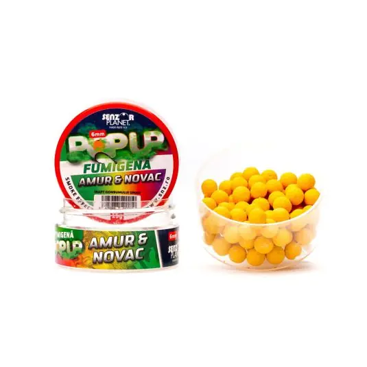 Boilies Senzor Fumigena Pop-Up Amur Novac 6mm Nu rata