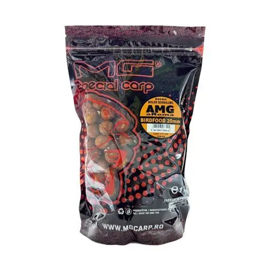Boilies MG Special Carp Semisolubil AMG ARoma Birdfood 20mm, 1kg Ofertă specială