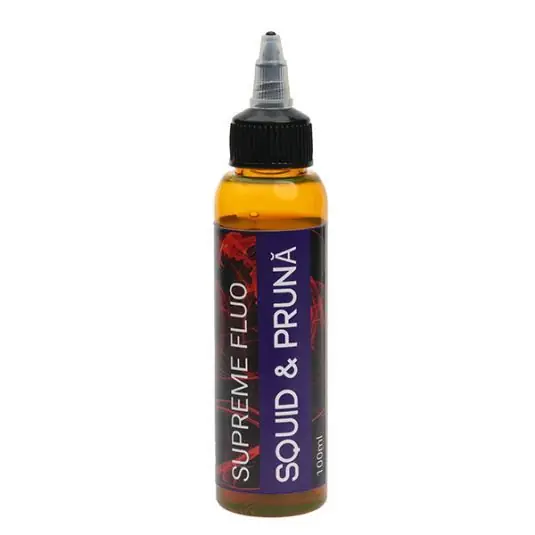 Aditiv lichid 2.20 Baits Supreme Fluo Squid-Pruna 100ml Super ofertă