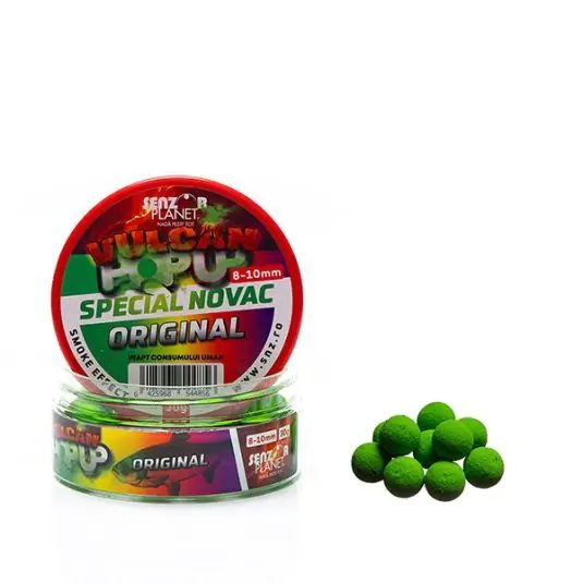 Chilipir Boilies Senzor Pop-up Vulcan Fumigena Novac Original, 8-10mm, 30g