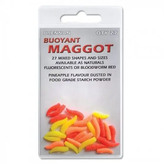 Viermi artificiali Drennan Buoyant Maggot - Fluorescent Cel mai bun preț