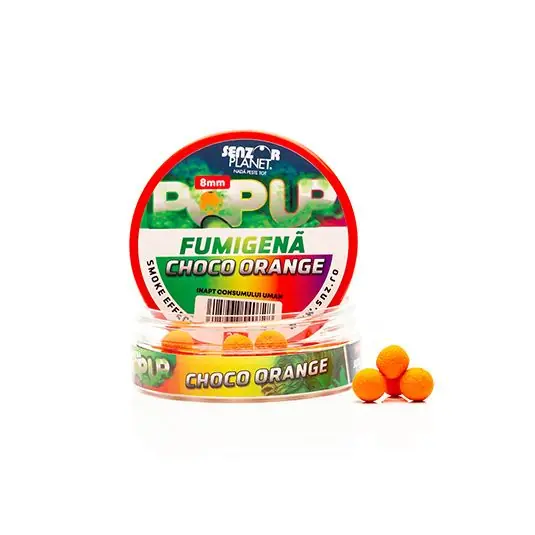 Boilies Senzor Fumigena Pop-Up Choco Orange 8mm Mai ieftin