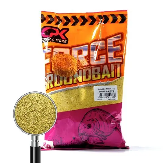 Plată sigură Nada CPK Force Groundbait Miere si Canepa 1 Kg