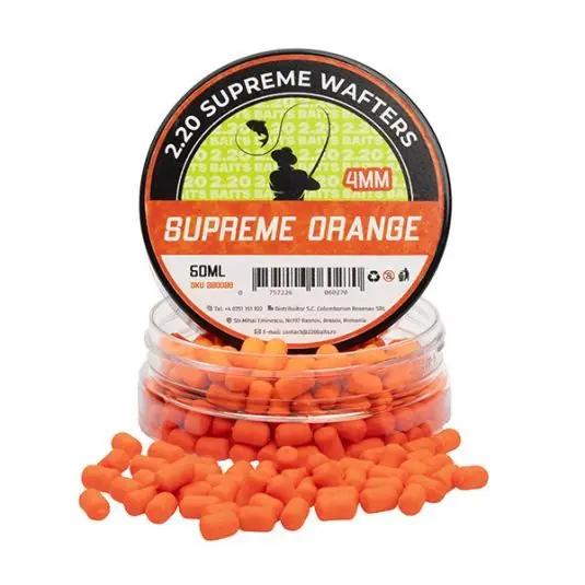 Wafters 2.20 Baits Supreme Wafters Orange 4mm Preț redus