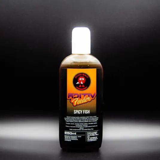 Aditiv lichid Dudi Bait Spicy Fish 250ml Cel mai vândut