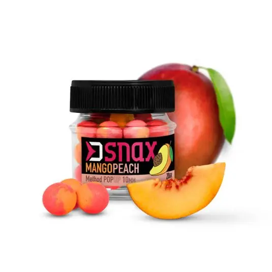 Boilies Delphin D Snax Pop Mango-Peach 8mm Super ofertă