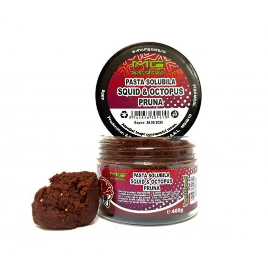 Livrare expres Pasta Solubila MG Special Crap Squid&Octopus Capsuna 400gr