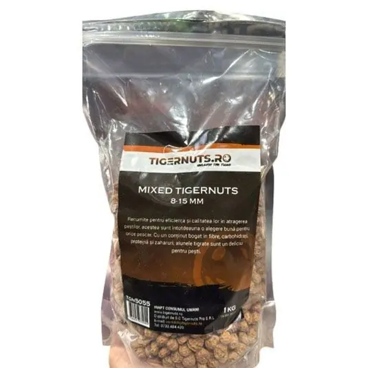 Alune tigrate Tigernuts Mixed 8-15mm, 1kg Livrare expres
