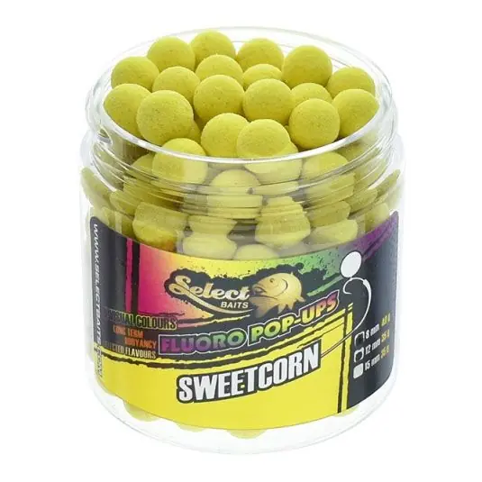Cel mai bun preț Boilies Select Baits Micro Pop Up Sweetcorn 8mm