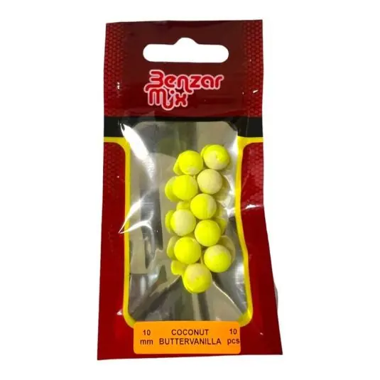 Transport gratuit Boilies Benzar Mix Instant Pop Up Coconut Buttervanilla 10mm
