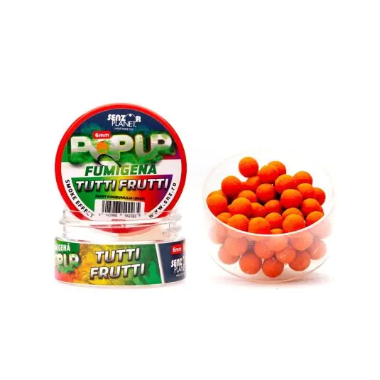 Boilies Senzor Fumigena Pop-Up Tutti Frutti 6mm Promoție