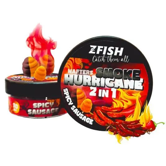 Wafters ZFish Smoke Hurricane 2in1 Spice Sausage 8-10mm Transport gratuit