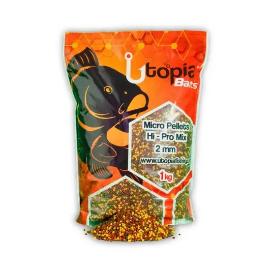 Pelete Utopia Baits Micro Pellets Hi Pro Mix 2mm/1kg Retur ușor