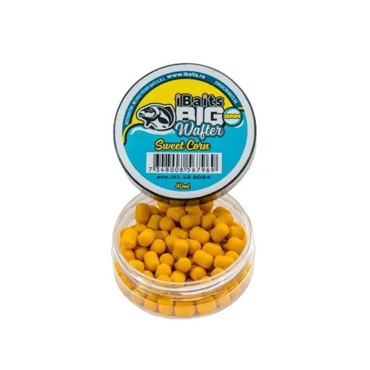 Wafters IBaits Big Wafter Sweet Corn New, 8mm, 40ml Comandă acum